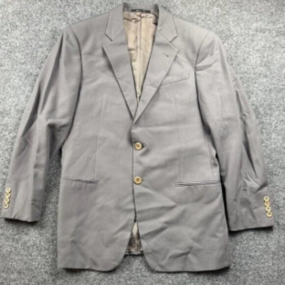 Armani Collezioni Blazer Mens 40R Gray Wool Made In Italy Neiman Marcus Designer - Picture 1 of 10